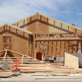 Crew framing a new single story home
