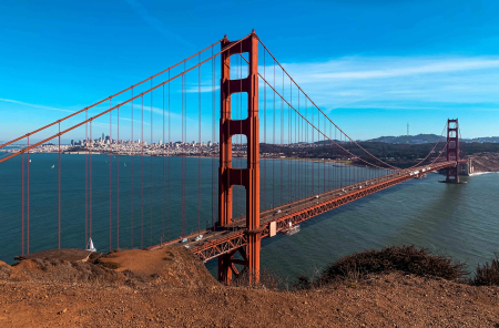 Image of the golden gate bridge bay area california