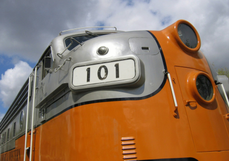Fillmore and Western Railway locomotive No. 101 in Fillmore, California
