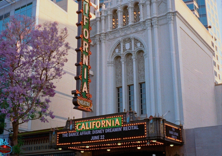 California Theatre, downtown San Jose CA The historic California Theatre marquee on South First Street in downtown San Jose, California