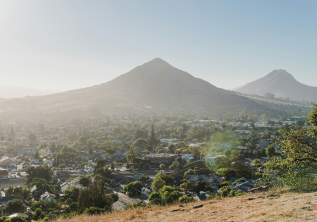 Cerro San Luis, known locally as Madonna Mountain, above San Luis Obispo, California